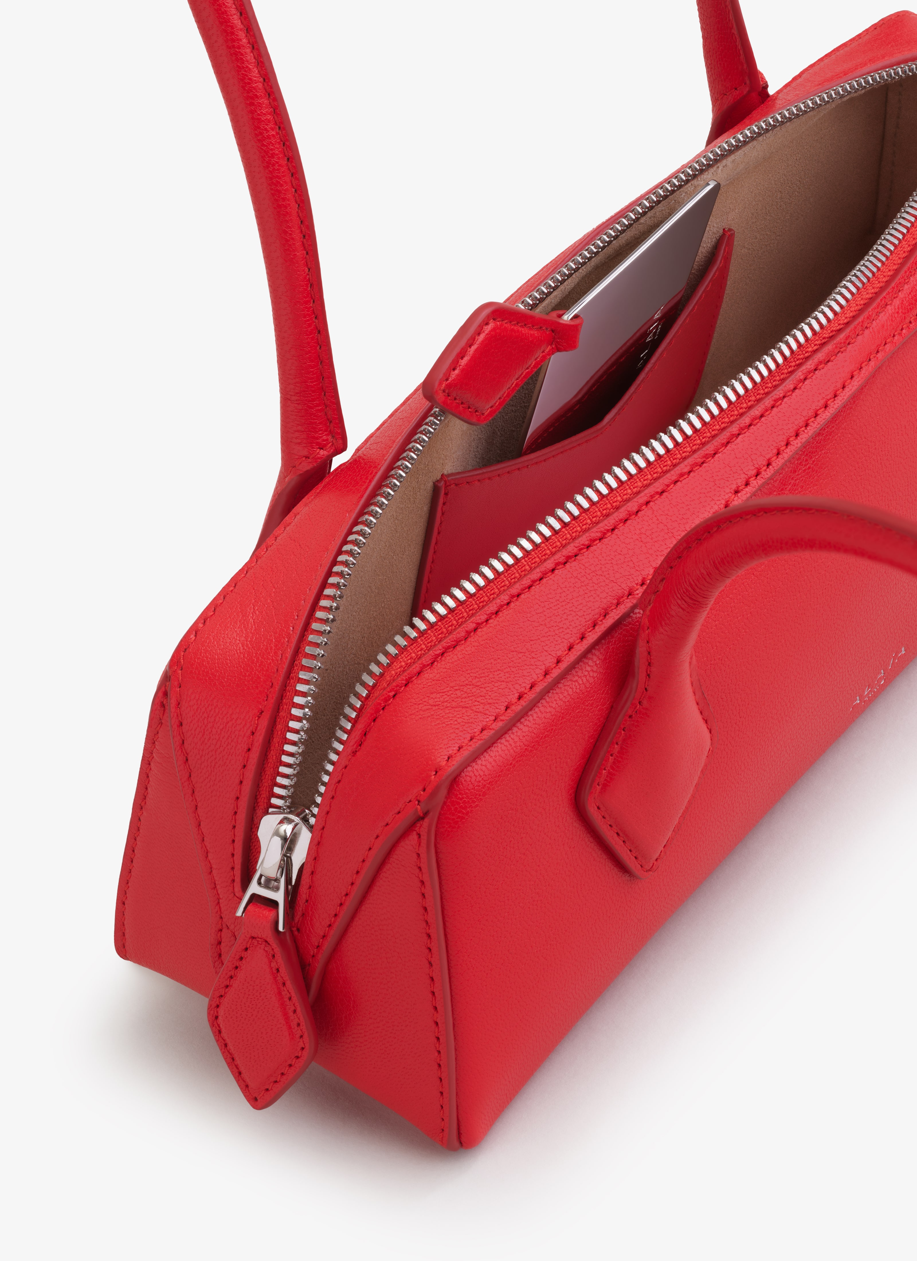 LE TECKEL SMALL BAG IN CALFSKIN LE TECKEL SMALL BAG IN CALFSKIN - maison-alaia.com